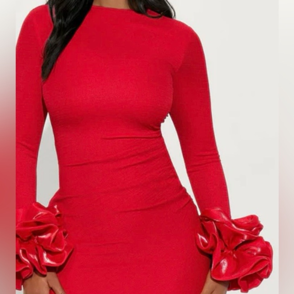 Red Maxi Dress - Picture 3 of 8